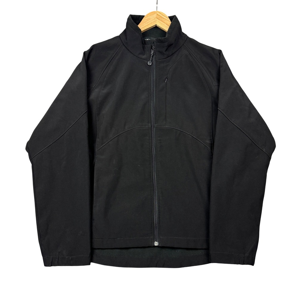 Black Diamond Womens XL Black Softshell Full Zip Fleece Lined Jacket Gorpcore